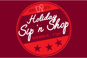 Kent Event: Holiday Sip 'n Shop on Sat., Nov. 26, 2016