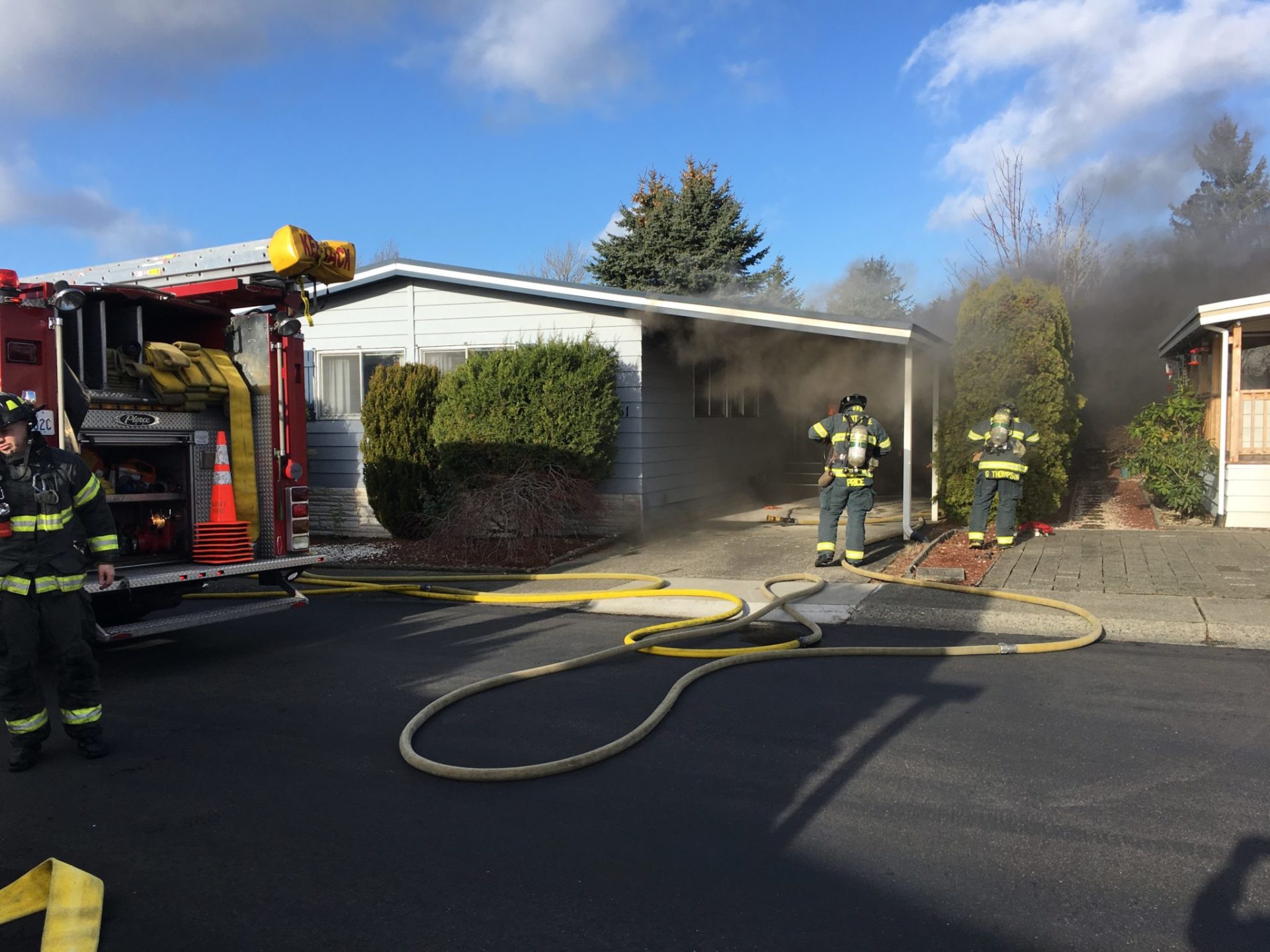 Kent News: Mobile Home Fire Damages Double-Wide