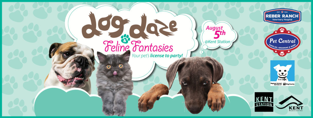 Kent Event: Dog Daze and Feline Fantasies Pet Adoption Event on Sat., Aug. 5 at Kent Station.