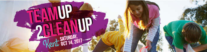 Volunteers Needed for Team Up 2 CleanUp Kent, Sat., Oct. 14, 2017