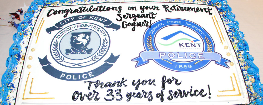 PHOTOS: Sgt. Joe Gagner retires from Kent Police after over 33 years of service