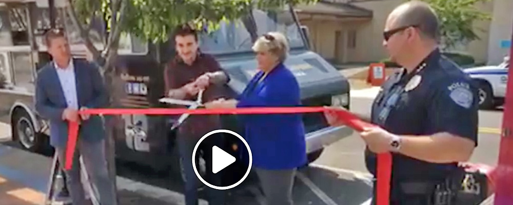 VIDEO: Food Truck Ribbon Cutting at Town Square Plaza Wednesday