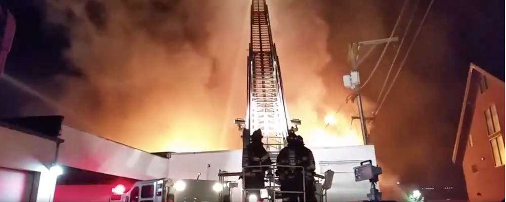 Multi-alarm fire hits downtown Kent early Wednesday