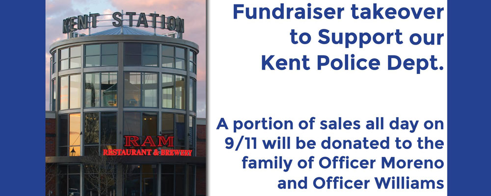 Fundraiser for police families will be at Kent Station RAM Tuesday