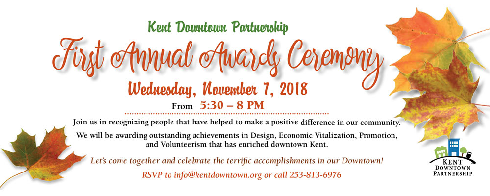 Kent Downtown Partnership Awards Event will be Wed. Nov. 7