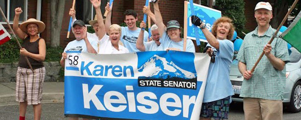 Re-elect Sen. Karen Keiser on Tuesday, Nov. 6