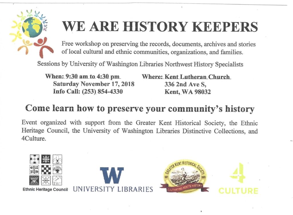 WE ARE HISTORY KEEPERS Nov. 17 2018