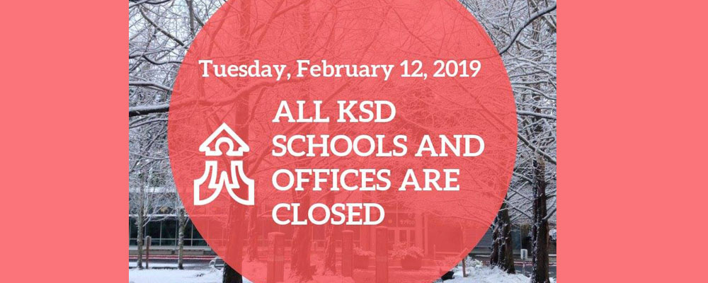 All Kent Schools, offices will be CLOSED Tuesday