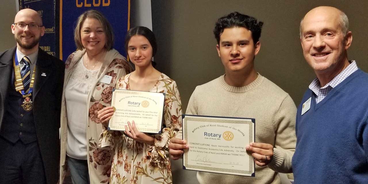 Sofia Sednef, Kevin Hermosillo recognized as Rotary Students of Month