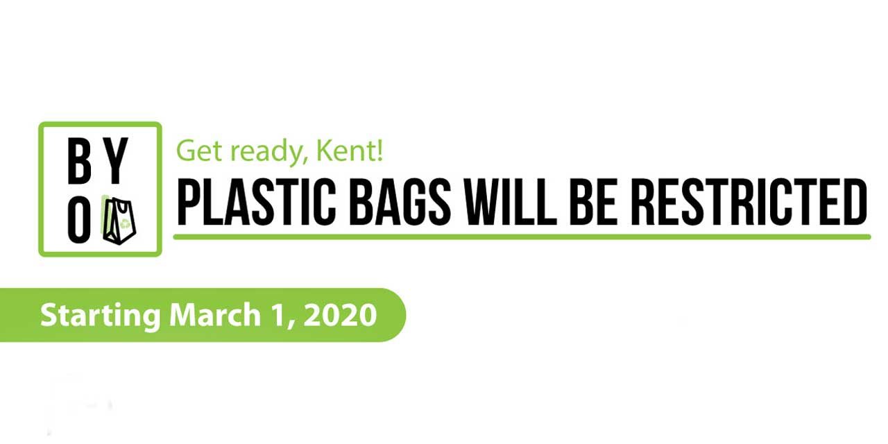 REMINDER: Plastic bag restrictions start in Kent this Sunday, March 1, 2020