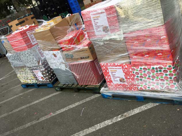 Pallets of Donations