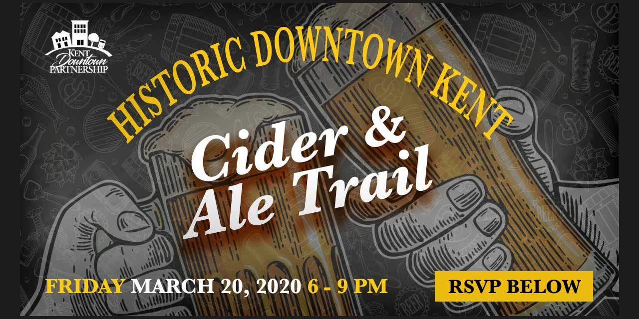Tickets on sale now for Kent Downtown Partnership’s ‘Cider & Ale Trail’ on Fri., Mar. 20