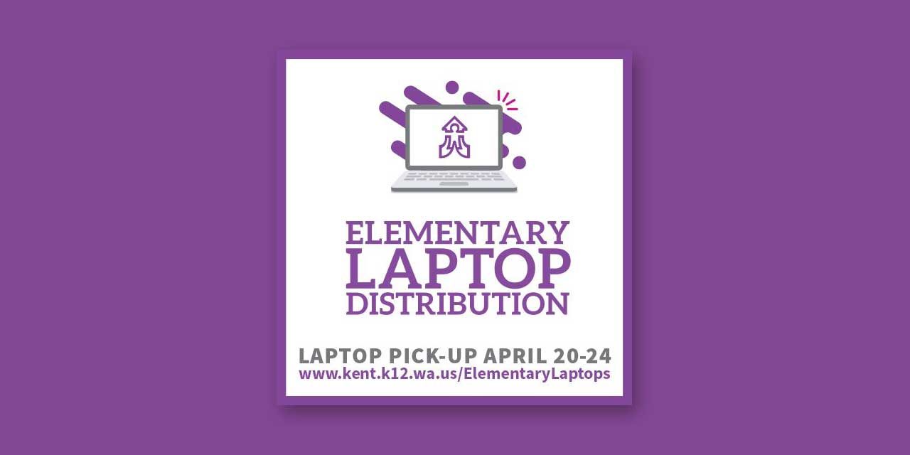 Kent School District will begin distributing laptops to elementary students Monday