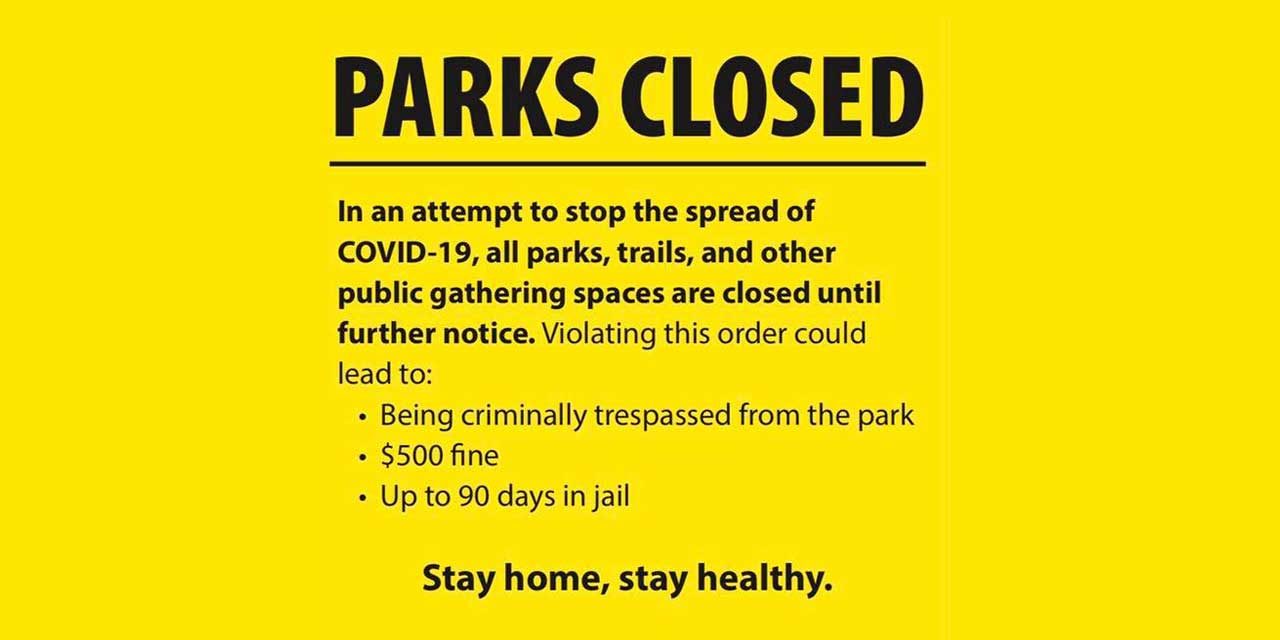 In attempt to stop spread of COVID-19, City of Kent reminds all that parks are closed