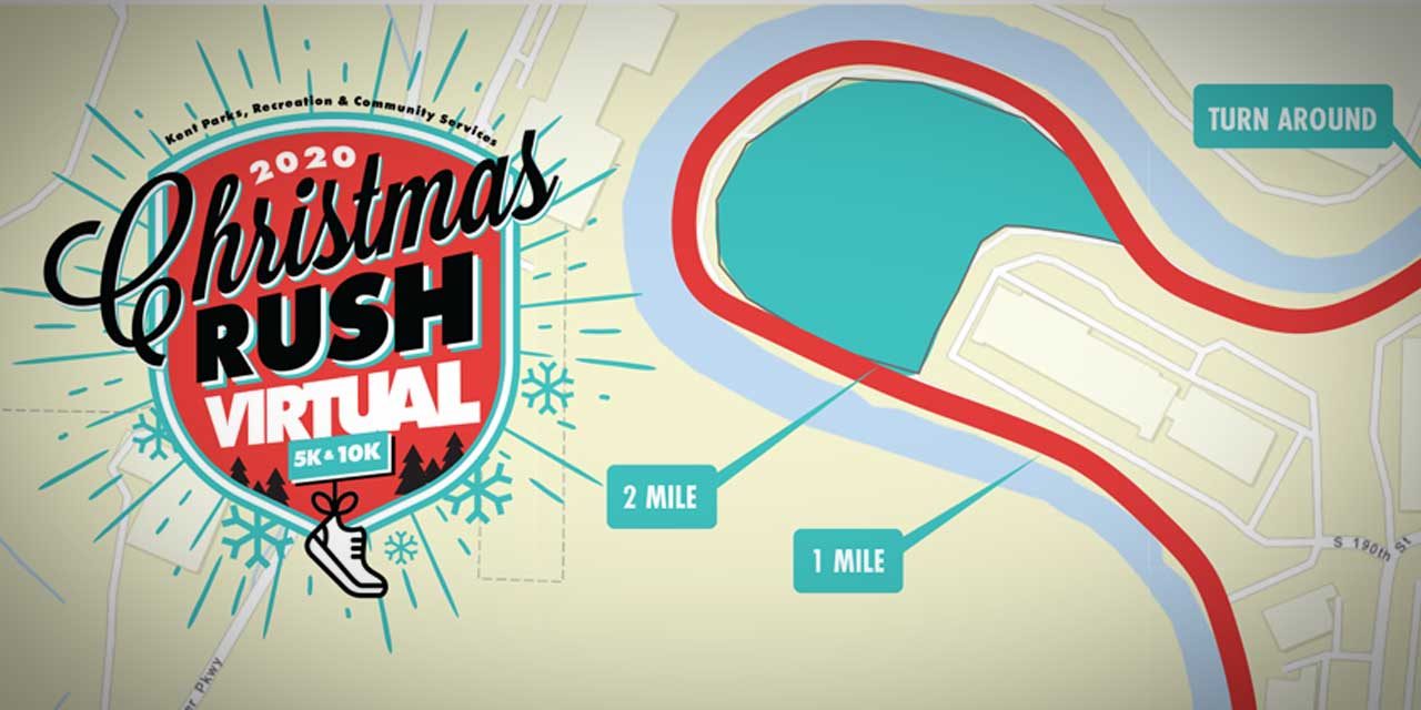 Kent’s Christmas Rush Fun Run and Walk will be virtual this year, from Dec. 12–19