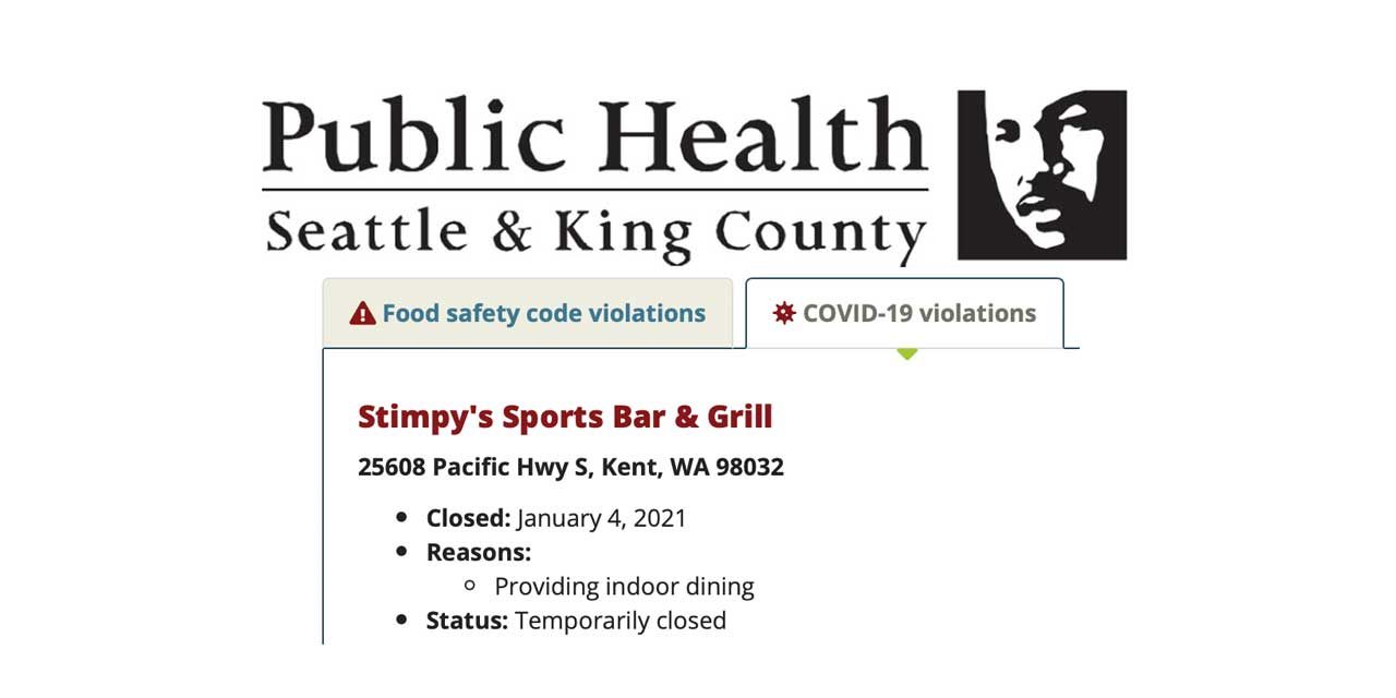 Public Health closes Stimpy’s Sports Bar & Grill due to COVID-19 violations