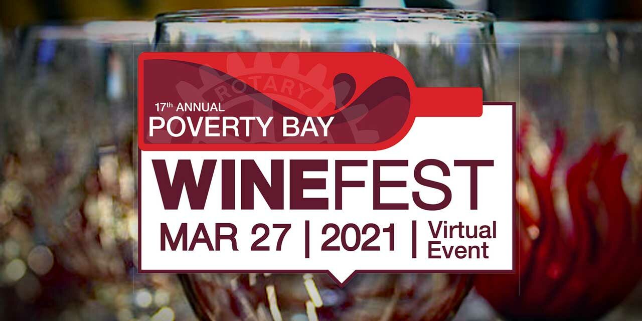 Raise a glass, raise some funds – Virtual Poverty Bay Wine Festival will be Saturday, Mar. 27
