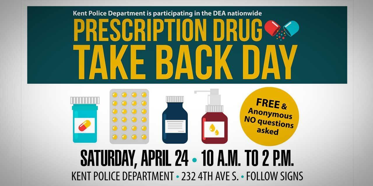 REMINDER: Drug Take Back Day will be Saturday outside Kent Police HQ