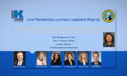 REMINDER: Kent Chamber’s Legislative Update Luncheon is Thurs., June 3