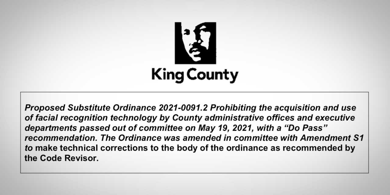 Facial recognition technology ban passed by King County Council