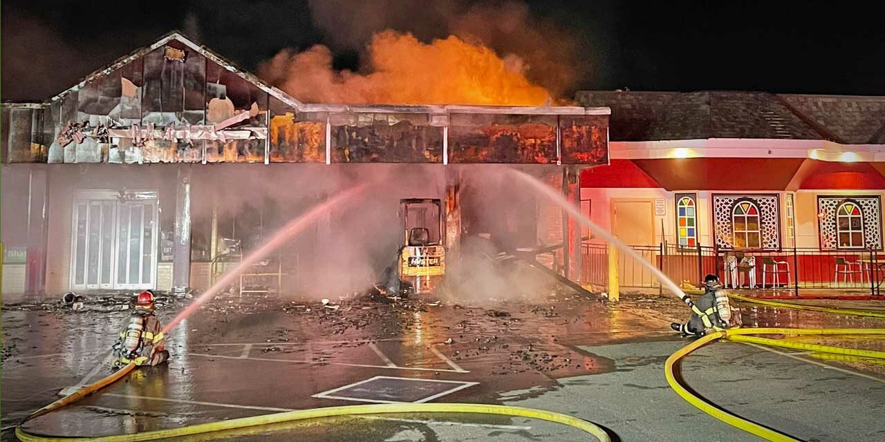 Fireworks cause fire that burns Kent convenience store Tuesday morning