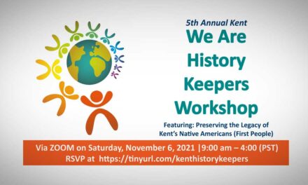 5th annual Kent ‘We Are History Keepers’ Workshop will be held online Sat., Nov. 6