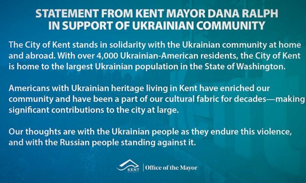 Kent Mayor Dana Ralph releases statement in support of Ukrainian community