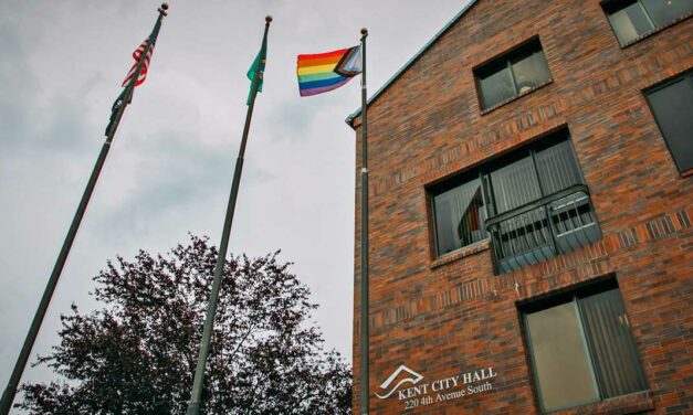Pride Flag raised at Kent City Hall Wednesday for second year in row