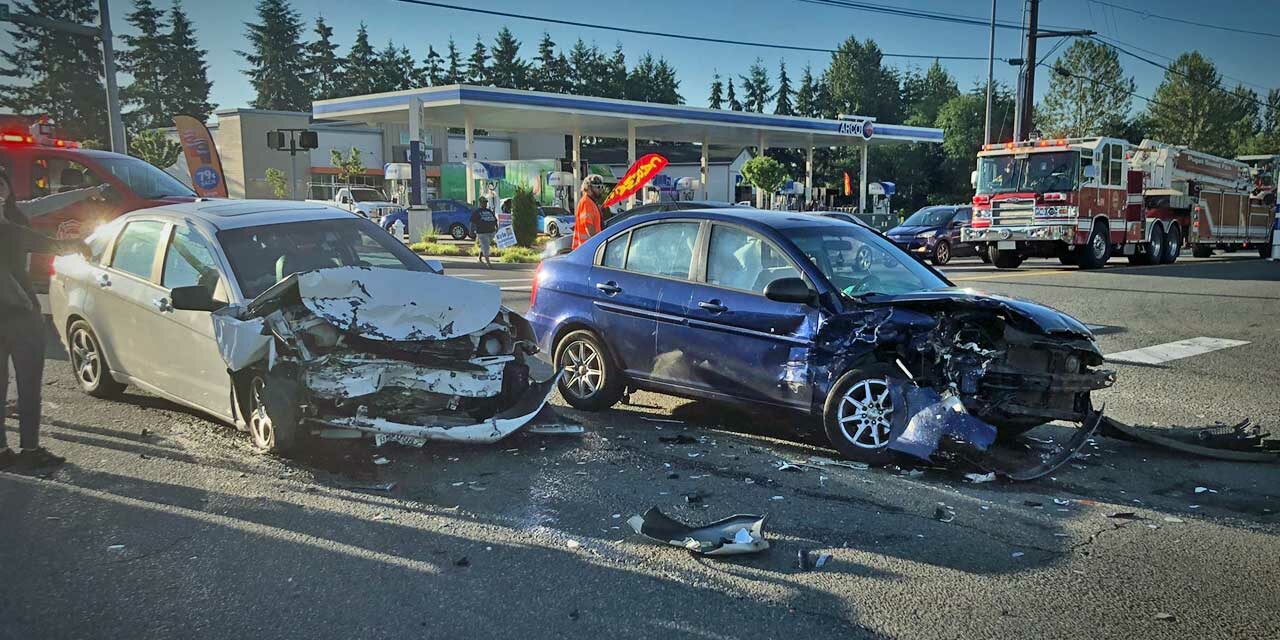 Head-on collision in Kent sends one to hospital Wednesday morning