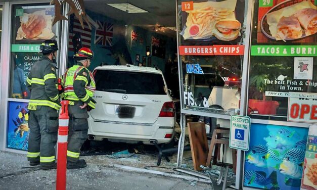 Car crashes into Nazes Seafood Restaurant in Kent Monday night