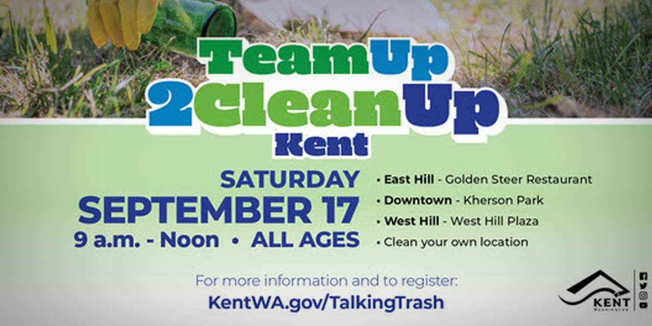 Volunteers needed for Kent’s Fall Litter Cleanup on Saturday, Sept. 17