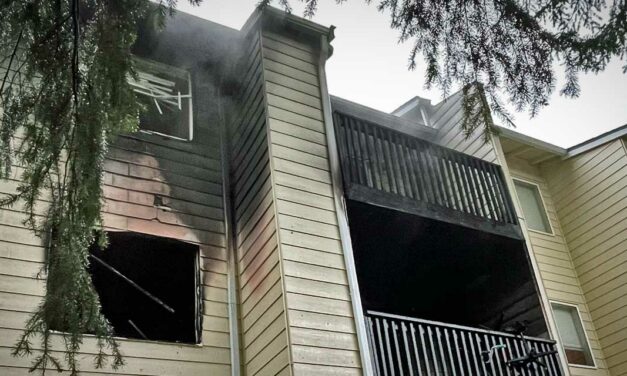 Six families displaced by apartment fire in Kent Saturday