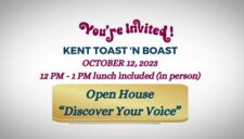 Kent Toast 'N Boast Toastmasters Club holding Open House on Thursday, Oct. 12