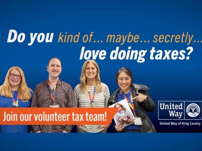 Feeling grateful? Volunteers needed to give back to United Way’s Free Tax Preparation program