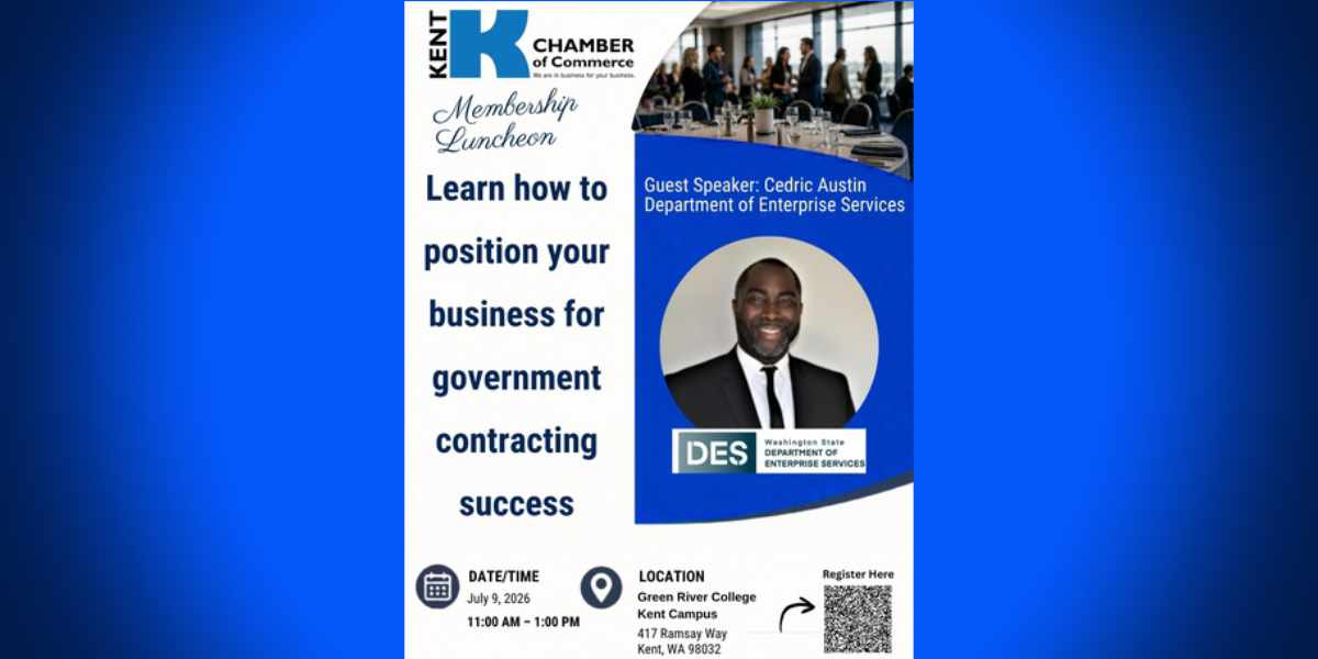 Kent Chamber luncheon on government contracting is Thursday, July 9