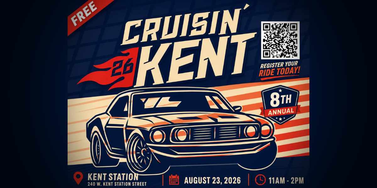 Cruisin’ Kent Classic Car Show returns to Kent Station on Sunday, Aug. 23